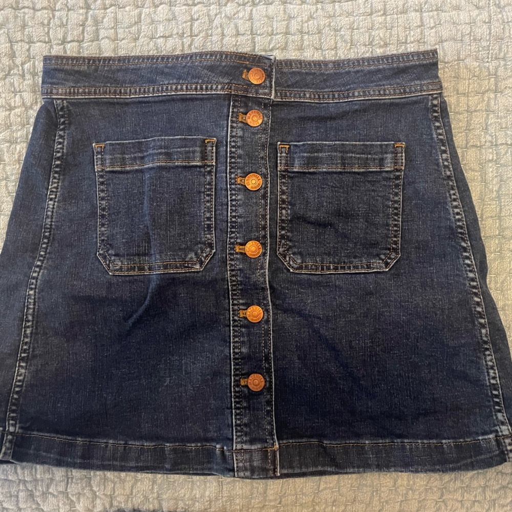 A-line Madewell Jean Skirt
